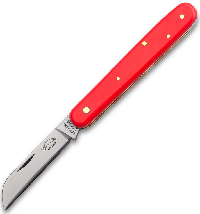 Roubovací nůž 121 Otter Messer Solingen červený